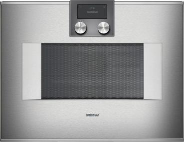 Gaggenau BM451110 - Serie 400, Mikrowellen-Backofen, Türanschlag: links, Edelstahl-hinterlegte Vollglastür, 60 x 45 cm, 5 Jahre Garantie!